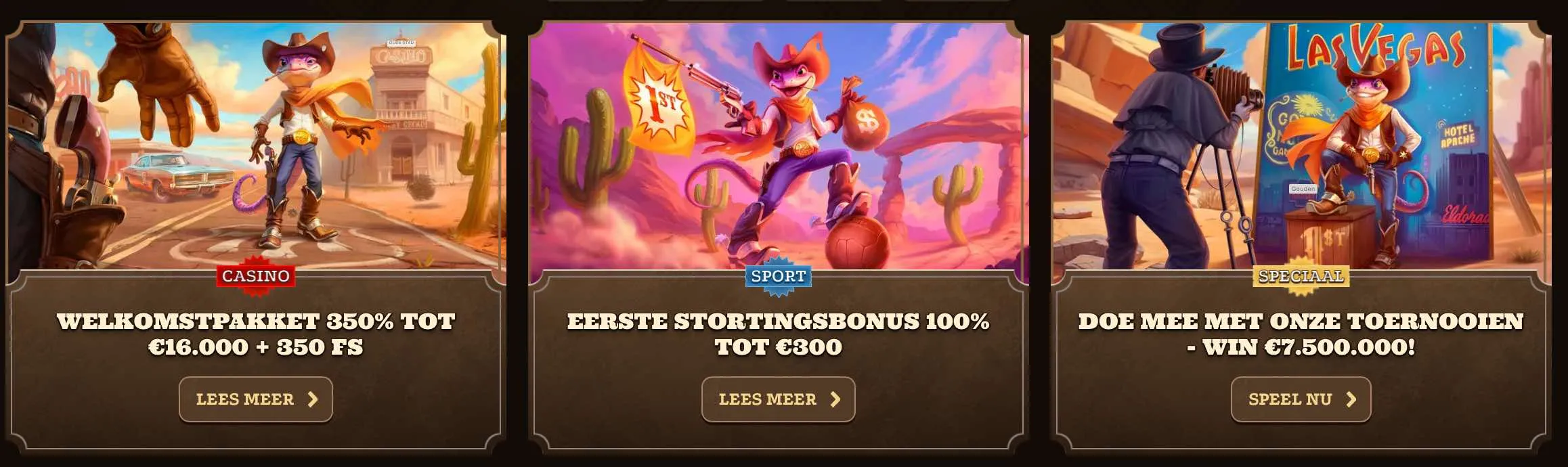Bonussen bij Lizaro Casino