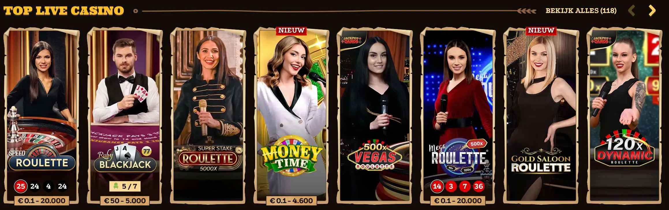 Live casino Lizaro